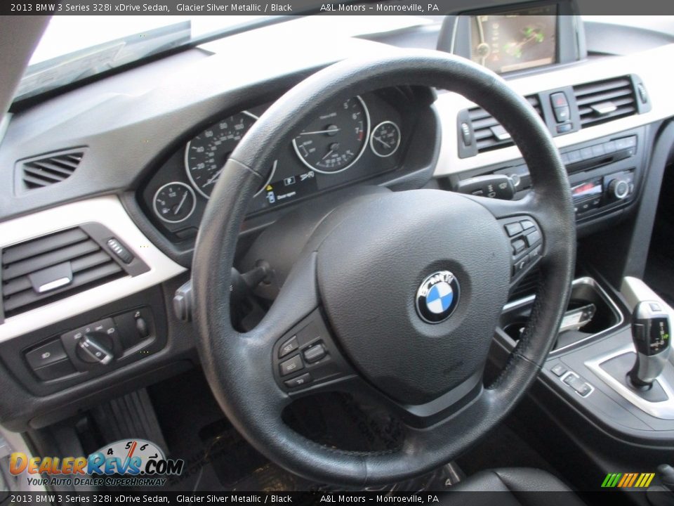 2013 BMW 3 Series 328i xDrive Sedan Glacier Silver Metallic / Black Photo #14