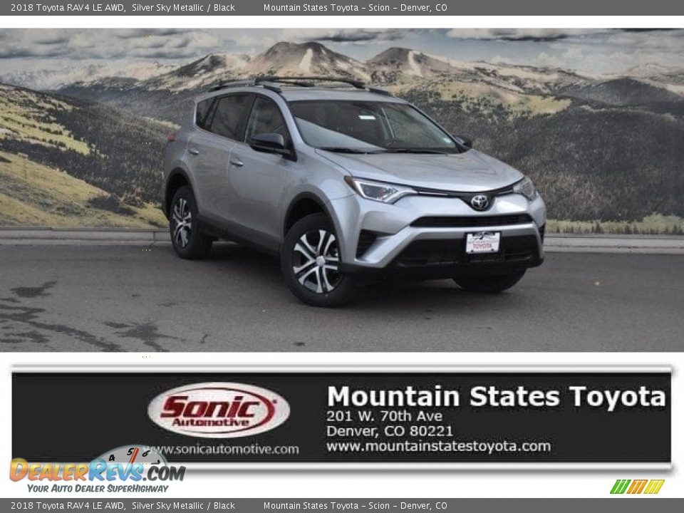 2018 Toyota RAV4 LE AWD Silver Sky Metallic / Black Photo #1
