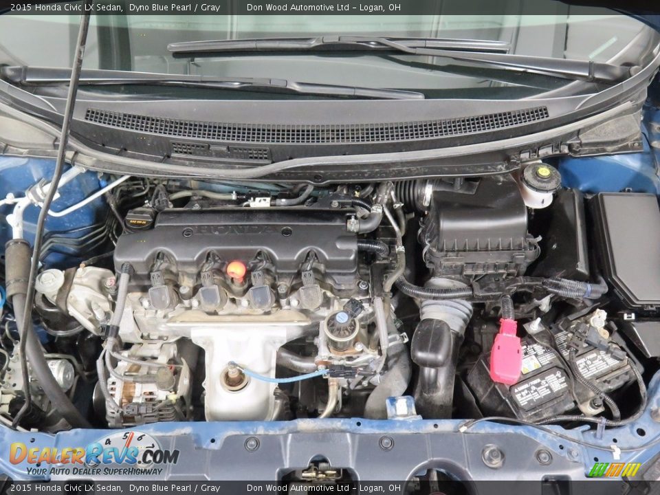 2015 Honda Civic LX Sedan Dyno Blue Pearl / Gray Photo #22