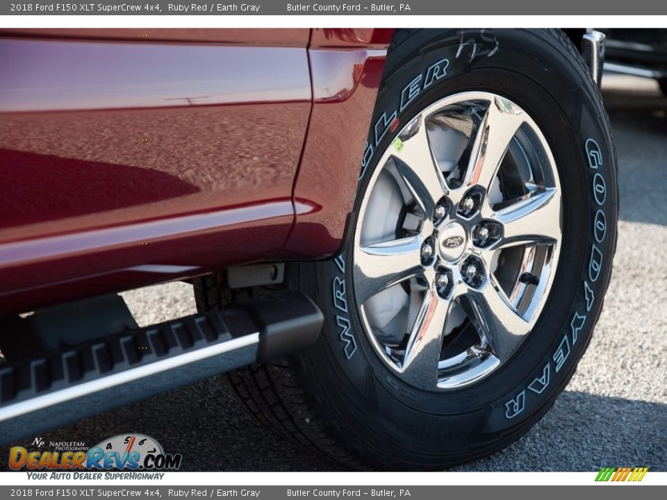 2018 Ford F150 XLT SuperCrew 4x4 Ruby Red / Earth Gray Photo #5