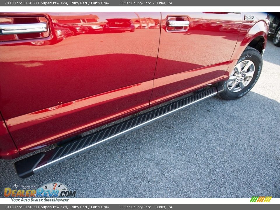 2018 Ford F150 XLT SuperCrew 4x4 Ruby Red / Earth Gray Photo #6
