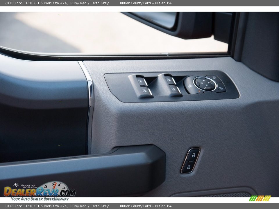 2018 Ford F150 XLT SuperCrew 4x4 Ruby Red / Earth Gray Photo #9