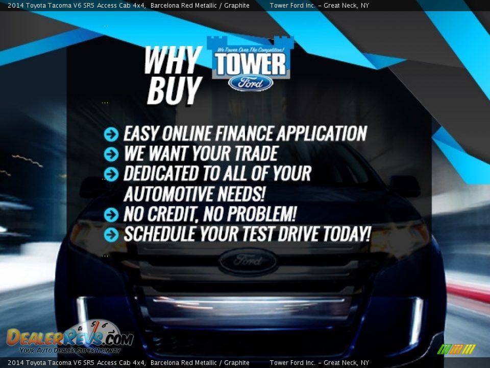 2014 Toyota Tacoma V6 SR5 Access Cab 4x4 Barcelona Red Metallic / Graphite Photo #3