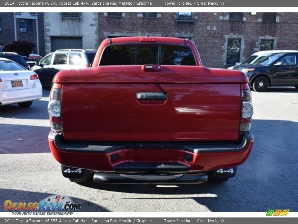 2014 Toyota Tacoma V6 SR5 Access Cab 4x4 Barcelona Red Metallic / Graphite Photo #4