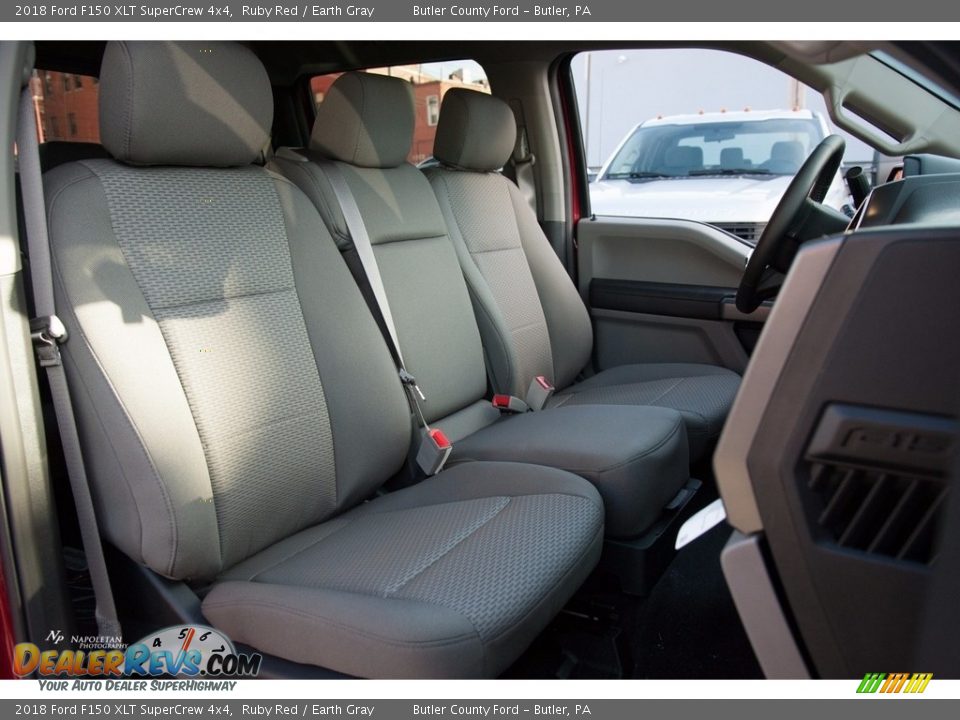 2018 Ford F150 XLT SuperCrew 4x4 Ruby Red / Earth Gray Photo #11