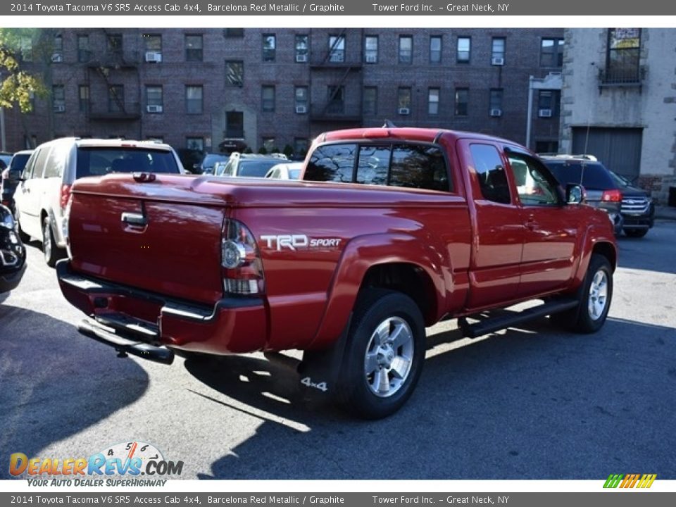 2014 Toyota Tacoma V6 SR5 Access Cab 4x4 Barcelona Red Metallic / Graphite Photo #5