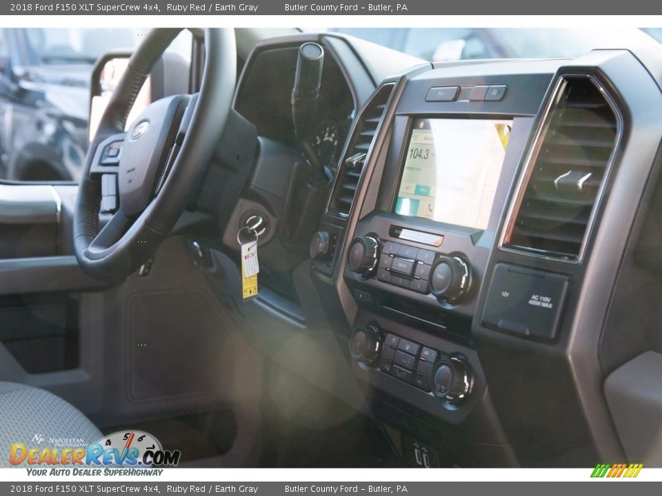 2018 Ford F150 XLT SuperCrew 4x4 Ruby Red / Earth Gray Photo #12