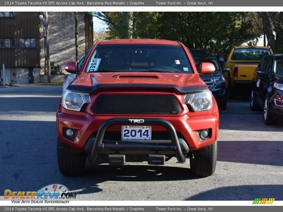 2014 Toyota Tacoma V6 SR5 Access Cab 4x4 Barcelona Red Metallic / Graphite Photo #8