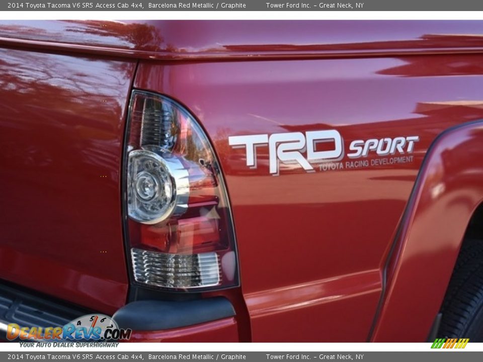 2014 Toyota Tacoma V6 SR5 Access Cab 4x4 Barcelona Red Metallic / Graphite Photo #11