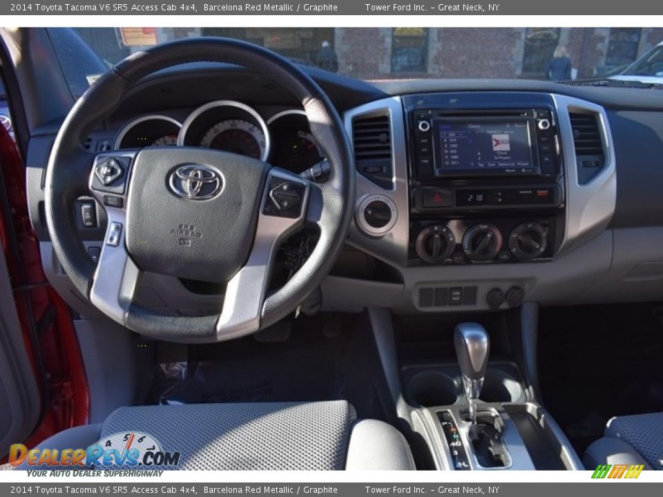 2014 Toyota Tacoma V6 SR5 Access Cab 4x4 Barcelona Red Metallic / Graphite Photo #15