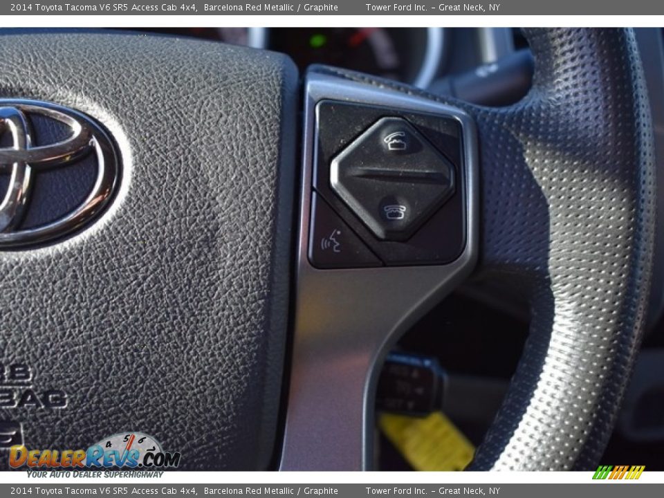 2014 Toyota Tacoma V6 SR5 Access Cab 4x4 Barcelona Red Metallic / Graphite Photo #26