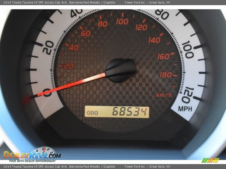 2014 Toyota Tacoma V6 SR5 Access Cab 4x4 Barcelona Red Metallic / Graphite Photo #30