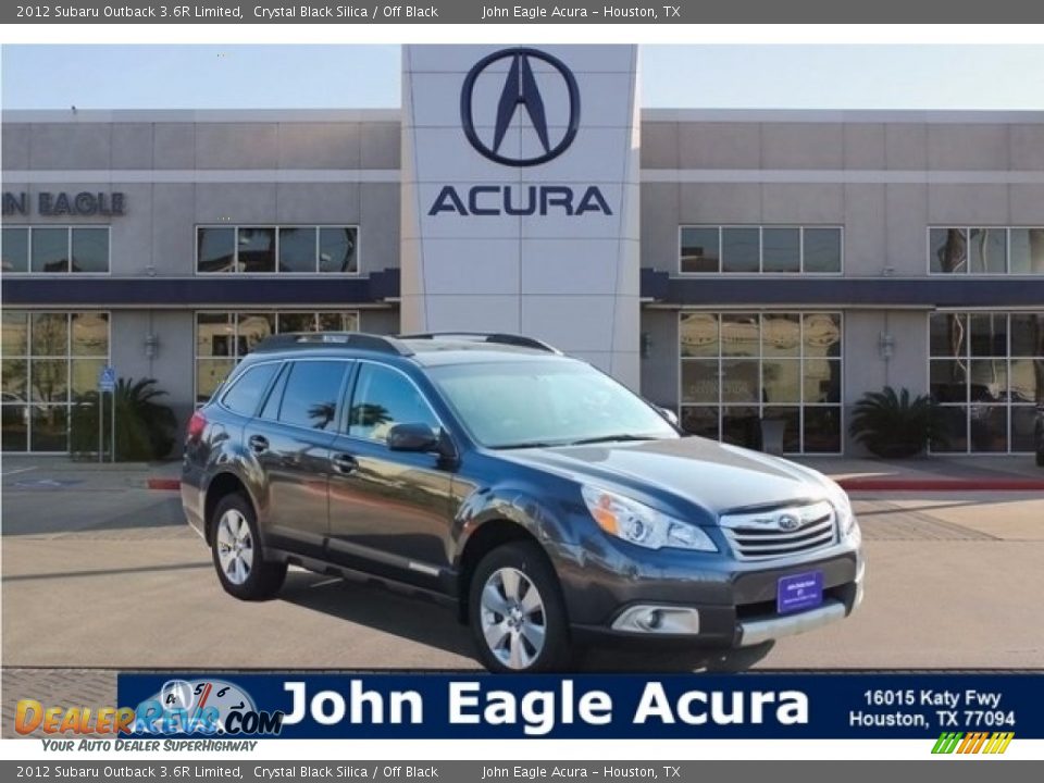 2012 Subaru Outback 3.6R Limited Crystal Black Silica / Off Black Photo #1