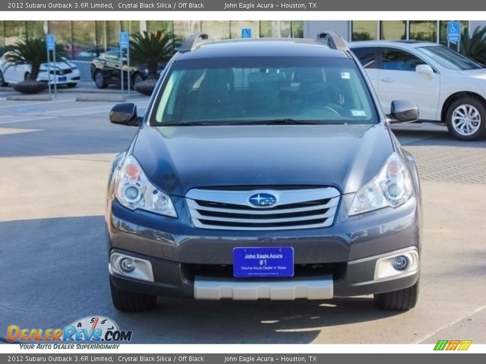 2012 Subaru Outback 3.6R Limited Crystal Black Silica / Off Black Photo #2
