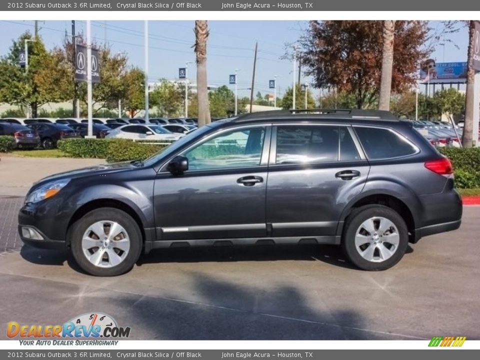 2012 Subaru Outback 3.6R Limited Crystal Black Silica / Off Black Photo #4