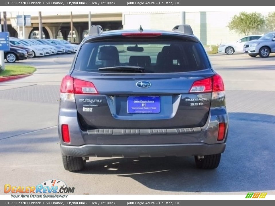 2012 Subaru Outback 3.6R Limited Crystal Black Silica / Off Black Photo #6
