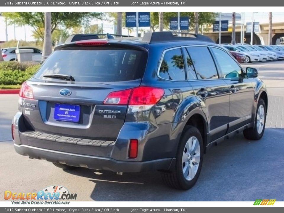 2012 Subaru Outback 3.6R Limited Crystal Black Silica / Off Black Photo #7