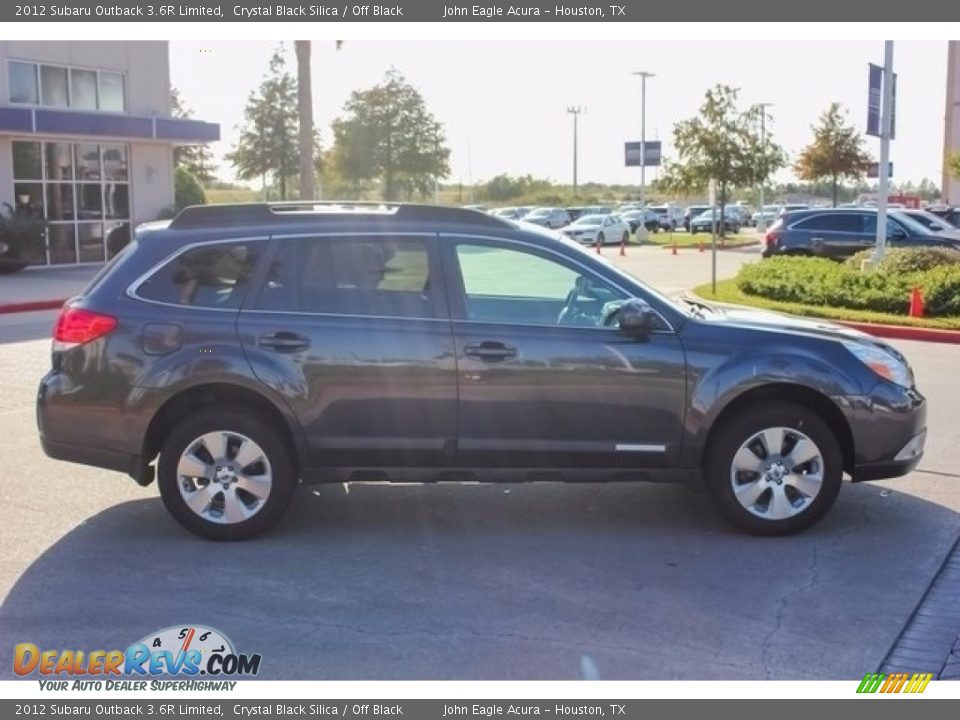 2012 Subaru Outback 3.6R Limited Crystal Black Silica / Off Black Photo #8