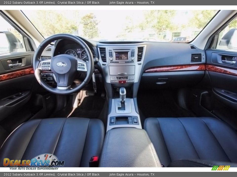 2012 Subaru Outback 3.6R Limited Crystal Black Silica / Off Black Photo #9