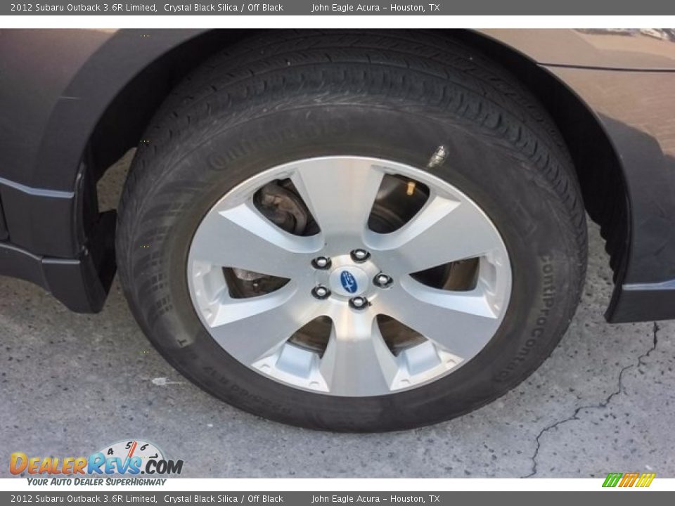 2012 Subaru Outback 3.6R Limited Crystal Black Silica / Off Black Photo #11