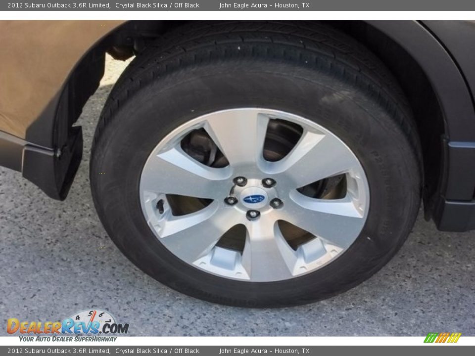 2012 Subaru Outback 3.6R Limited Crystal Black Silica / Off Black Photo #12