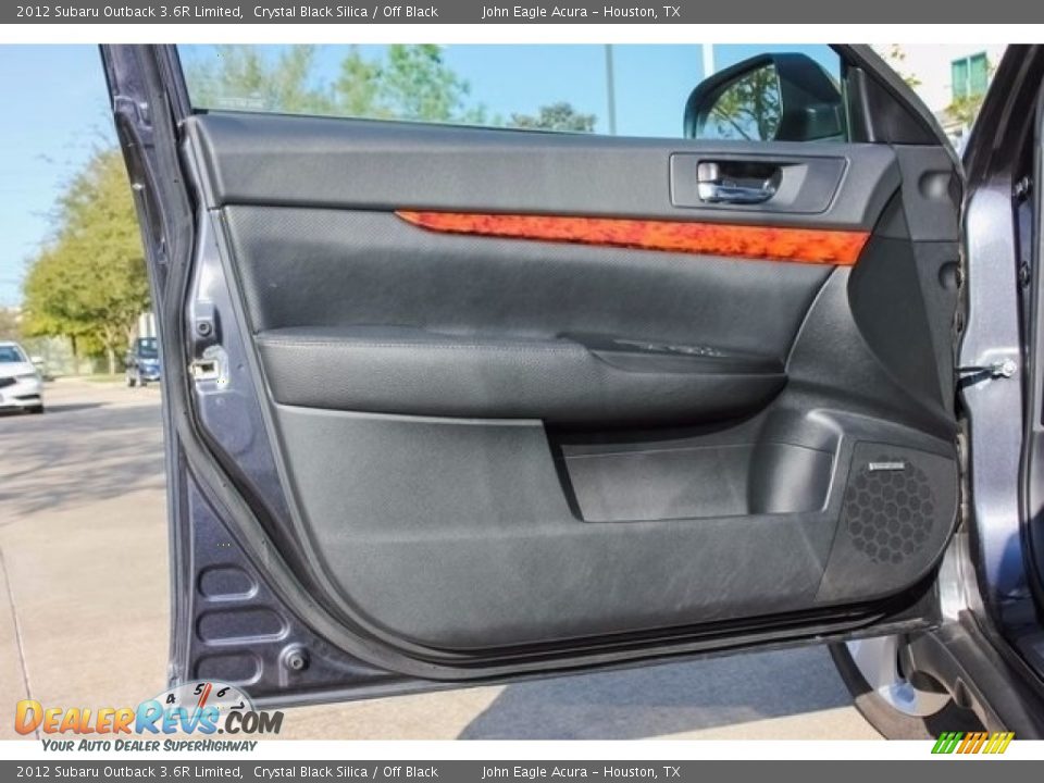 2012 Subaru Outback 3.6R Limited Crystal Black Silica / Off Black Photo #15