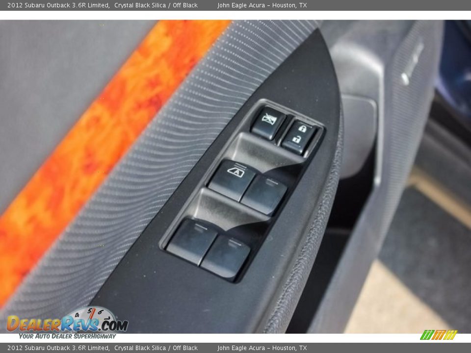 2012 Subaru Outback 3.6R Limited Crystal Black Silica / Off Black Photo #16