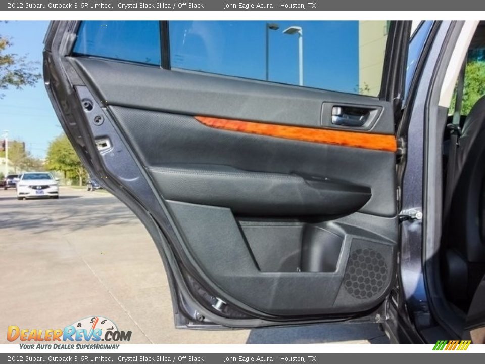 2012 Subaru Outback 3.6R Limited Crystal Black Silica / Off Black Photo #20