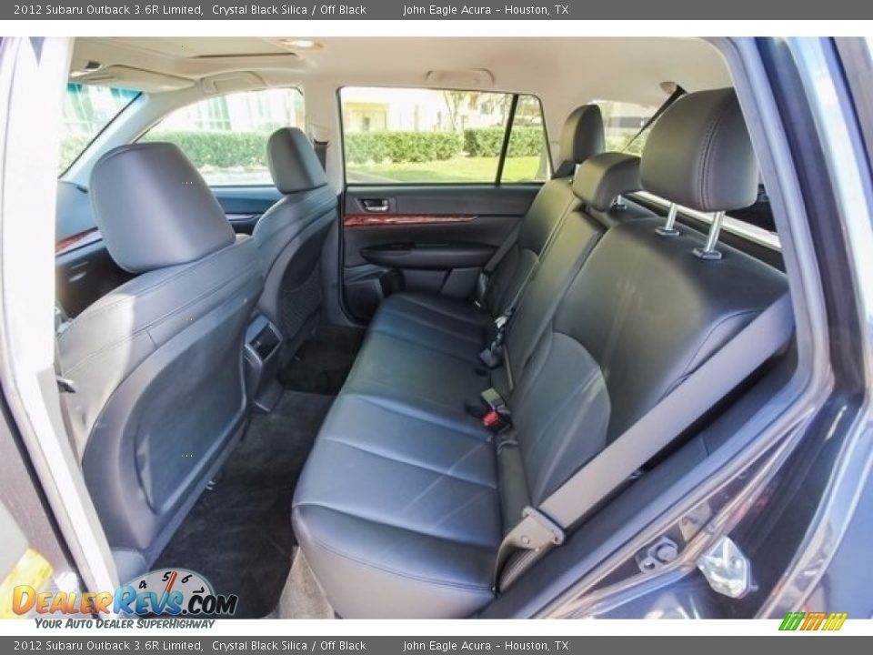 2012 Subaru Outback 3.6R Limited Crystal Black Silica / Off Black Photo #21