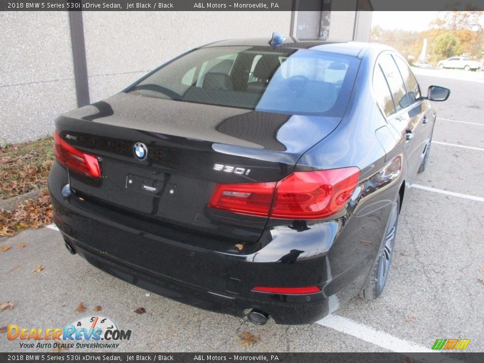 2018 BMW 5 Series 530i xDrive Sedan Jet Black / Black Photo #3