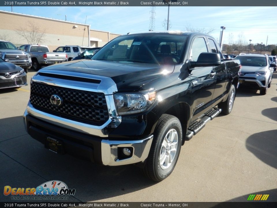 2018 Toyota Tundra SR5 Double Cab 4x4 Midnight Black Metallic / Black Photo #1