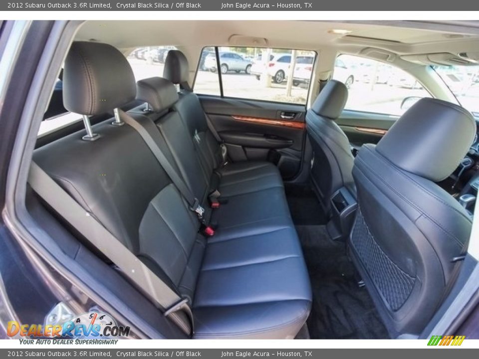 2012 Subaru Outback 3.6R Limited Crystal Black Silica / Off Black Photo #24