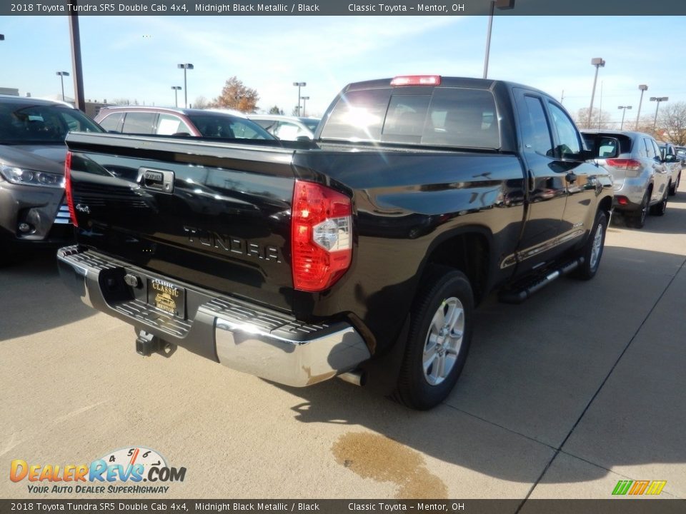 2018 Toyota Tundra SR5 Double Cab 4x4 Midnight Black Metallic / Black Photo #2