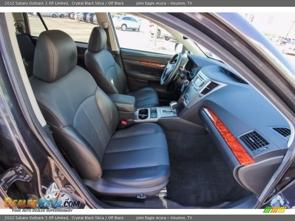 2012 Subaru Outback 3.6R Limited Crystal Black Silica / Off Black Photo #26