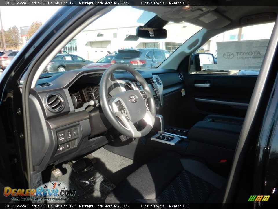 2018 Toyota Tundra SR5 Double Cab 4x4 Midnight Black Metallic / Black Photo #3