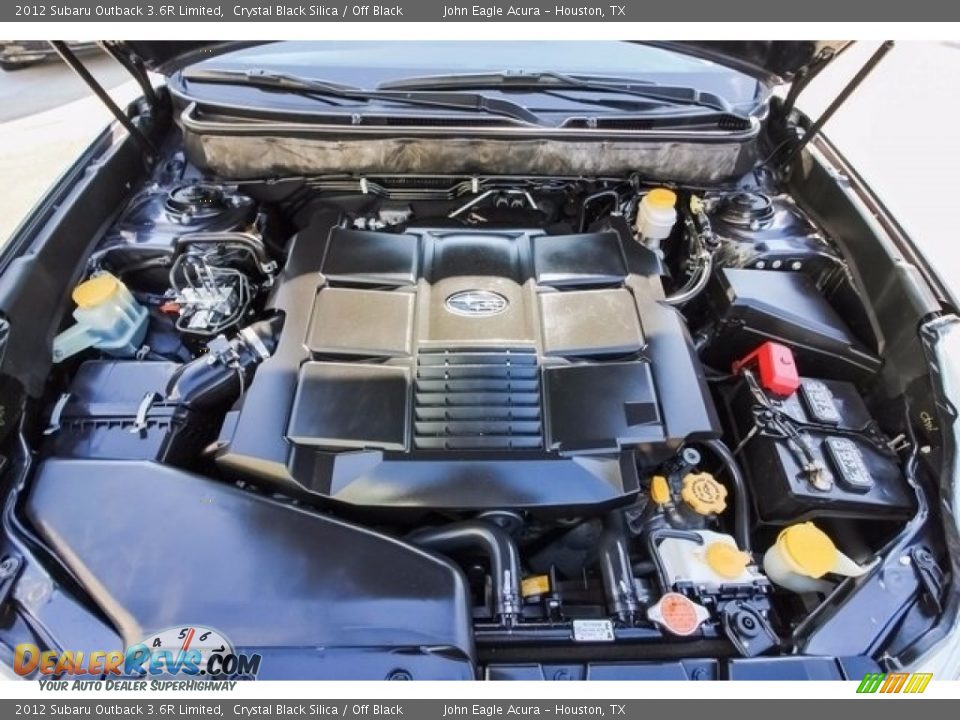 2012 Subaru Outback 3.6R Limited Crystal Black Silica / Off Black Photo #27
