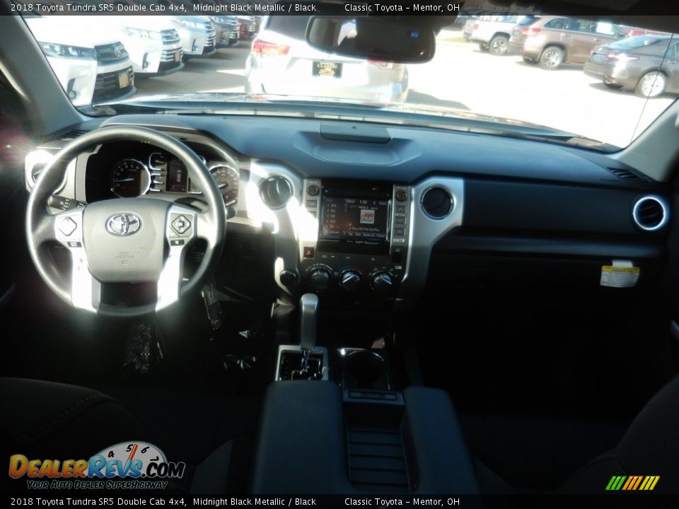 2018 Toyota Tundra SR5 Double Cab 4x4 Midnight Black Metallic / Black Photo #4