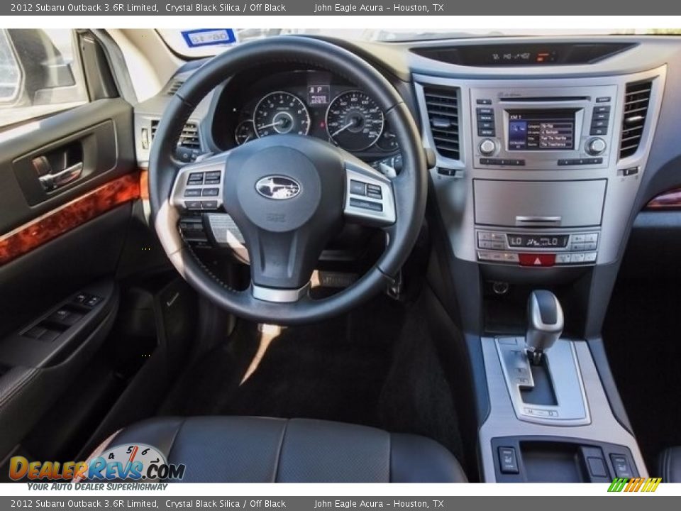 2012 Subaru Outback 3.6R Limited Crystal Black Silica / Off Black Photo #28