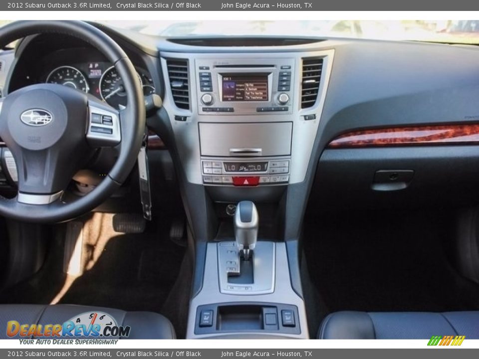 2012 Subaru Outback 3.6R Limited Crystal Black Silica / Off Black Photo #30