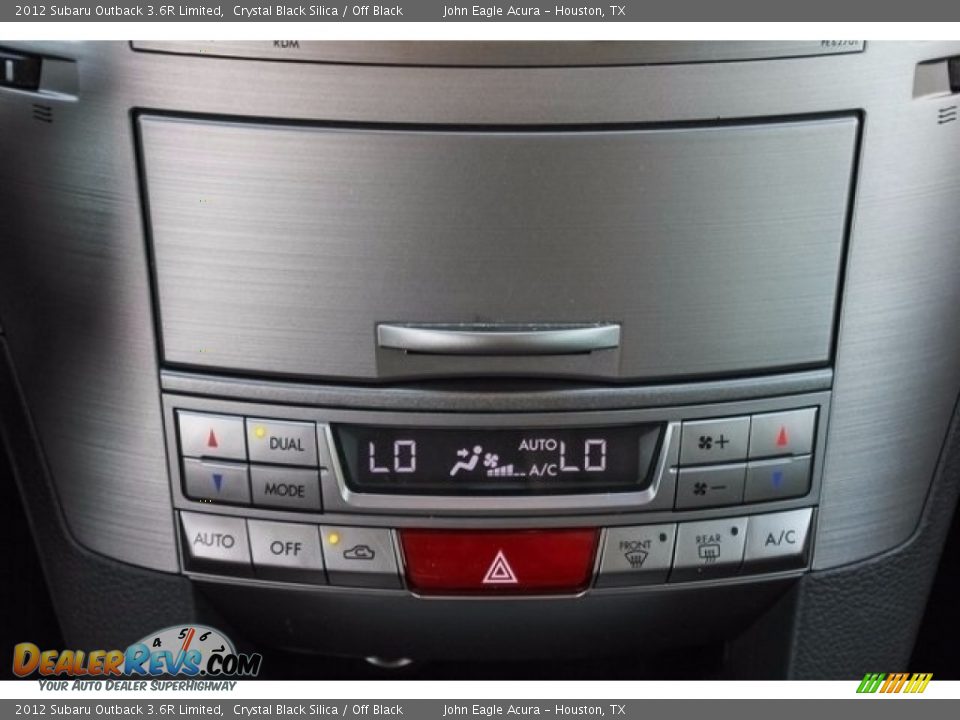 2012 Subaru Outback 3.6R Limited Crystal Black Silica / Off Black Photo #33