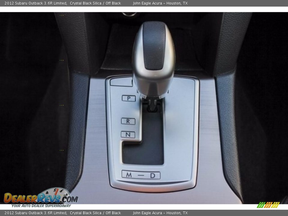2012 Subaru Outback 3.6R Limited Crystal Black Silica / Off Black Photo #34
