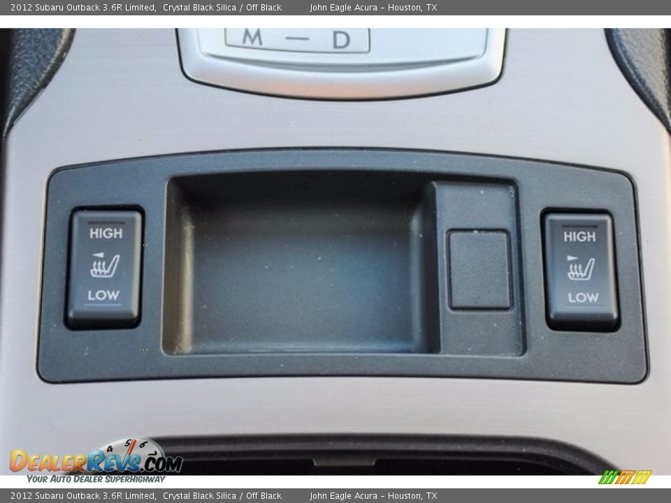 2012 Subaru Outback 3.6R Limited Crystal Black Silica / Off Black Photo #35