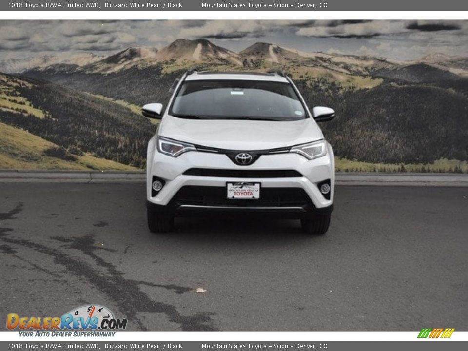 2018 Toyota RAV4 Limited AWD Blizzard White Pearl / Black Photo #2