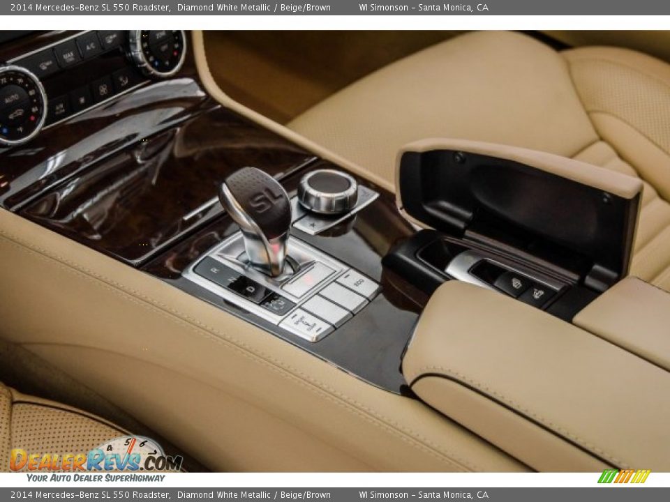 2014 Mercedes-Benz SL 550 Roadster Diamond White Metallic / Beige/Brown Photo #20