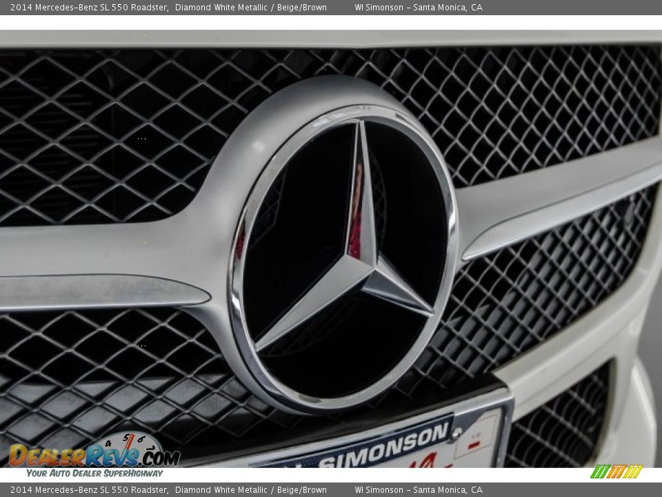 2014 Mercedes-Benz SL 550 Roadster Diamond White Metallic / Beige/Brown Photo #30
