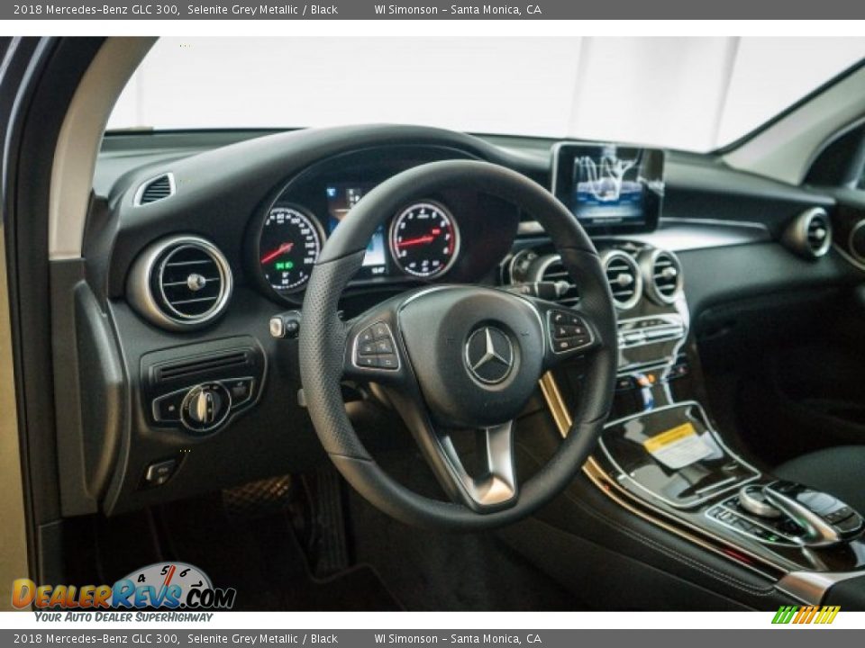 2018 Mercedes-Benz GLC 300 Selenite Grey Metallic / Black Photo #6