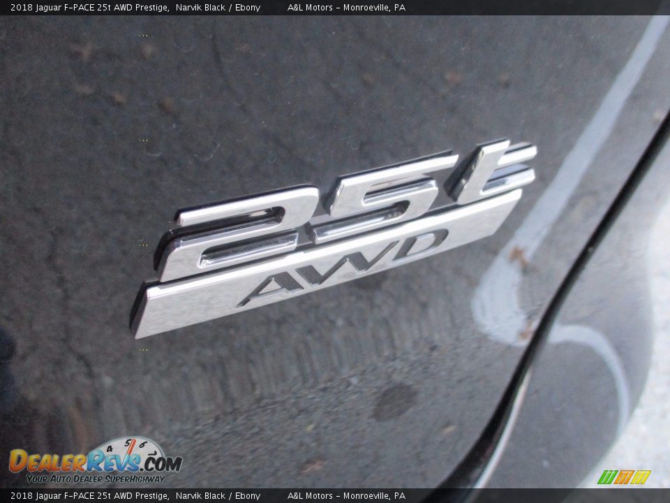 2018 Jaguar F-PACE 25t AWD Prestige Narvik Black / Ebony Photo #5