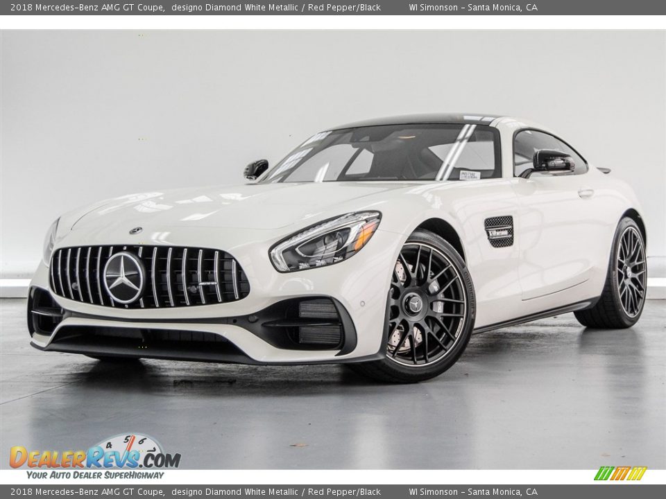 designo Diamond White Metallic 2018 Mercedes-Benz AMG GT Coupe Photo #14