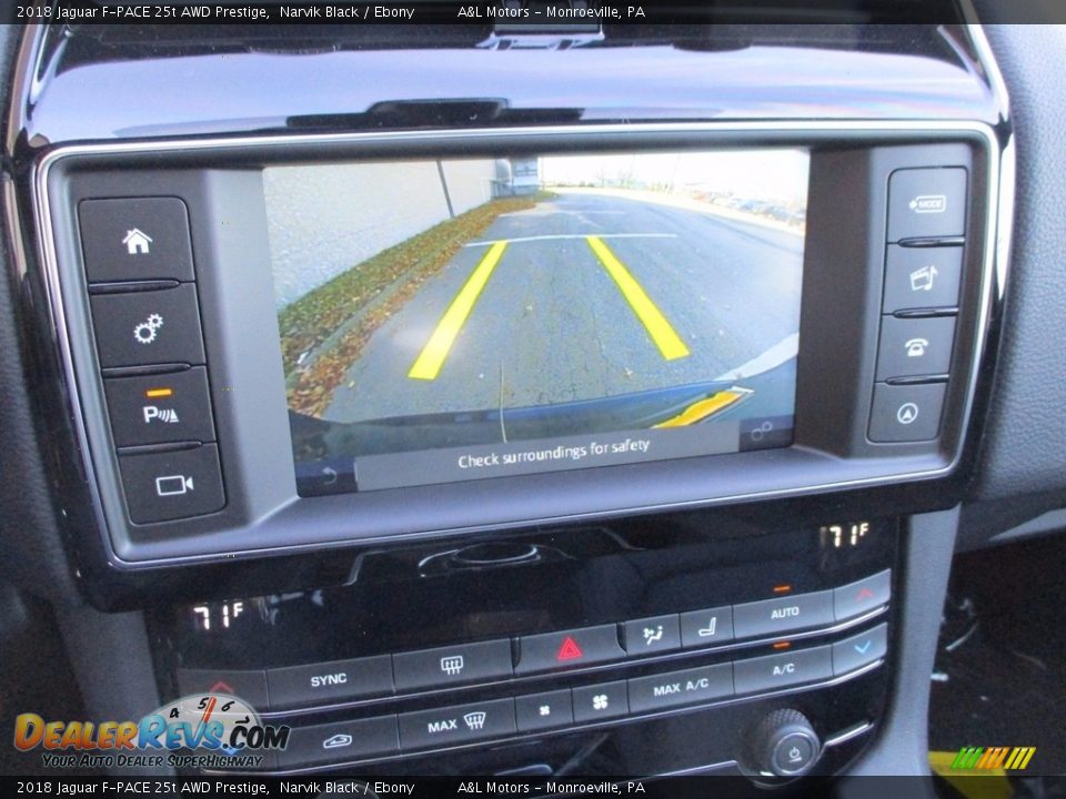 2018 Jaguar F-PACE 25t AWD Prestige Narvik Black / Ebony Photo #15