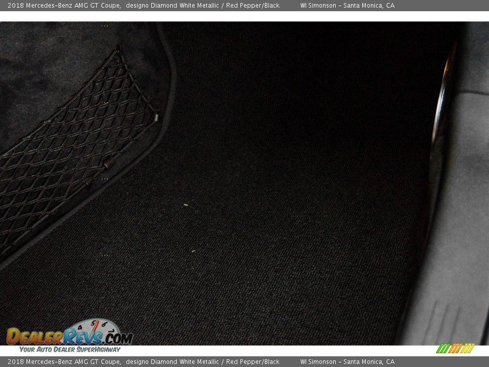 2018 Mercedes-Benz AMG GT Coupe designo Diamond White Metallic / Red Pepper/Black Photo #28